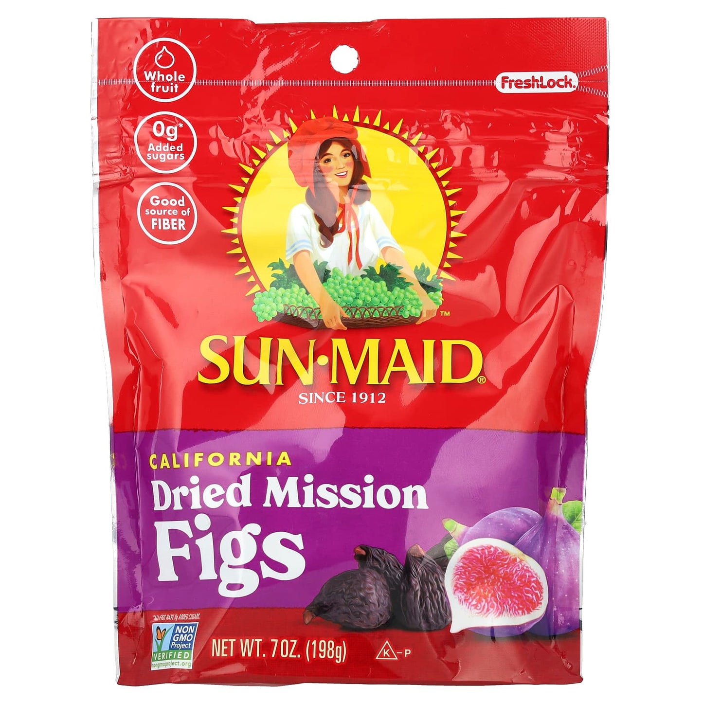Sun-Maid, California Dried Mission Figs, 7 oz (198 g) - Image 1