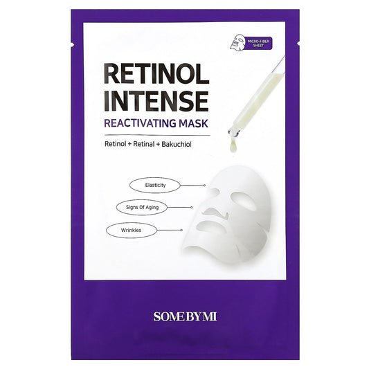 SOME BY MI, Retinol Intense, Reactivating Beauty Mask, 1 Sheet Mask, 0.77 oz (22 g) - Image 1