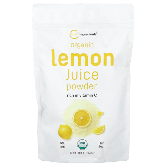 Micro Ingredients, Organic Lemon Juice Powder, 10 oz (284 g) - Image 1