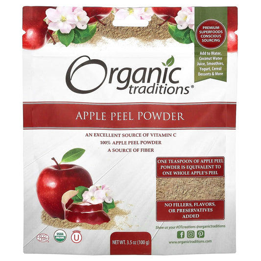 Organic Traditions, Apple Peel Powder, 3.5 oz ( 100 g) - Image 1