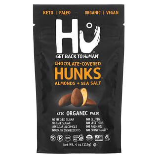 Dark Chocolate Almonds with Sea Salt - 100% Vegan, Organic, and Keto Certified