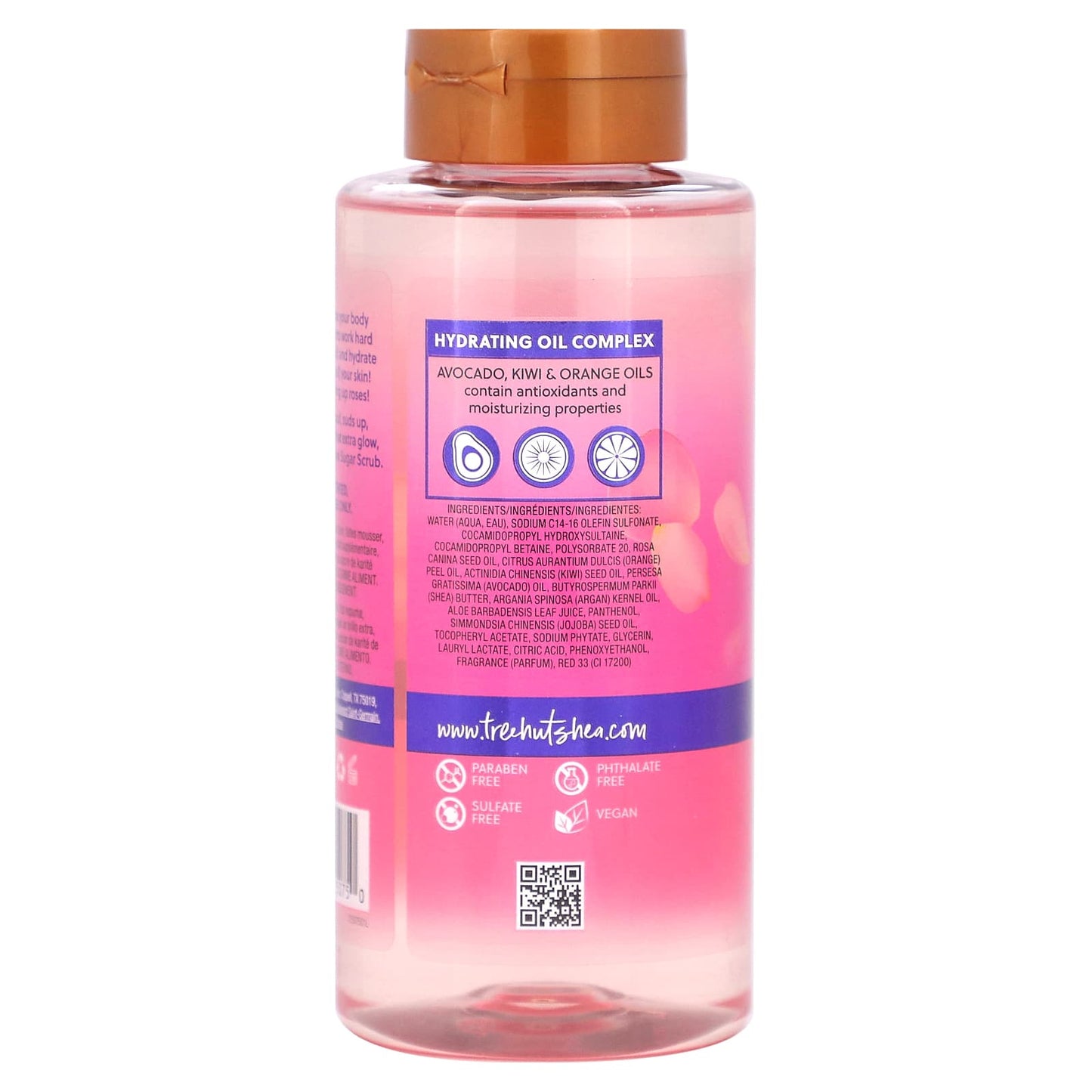 Tree Hut, Foaming Gel Wash, Moroccan Rose, 18 fl oz (532 ml) - Image 2