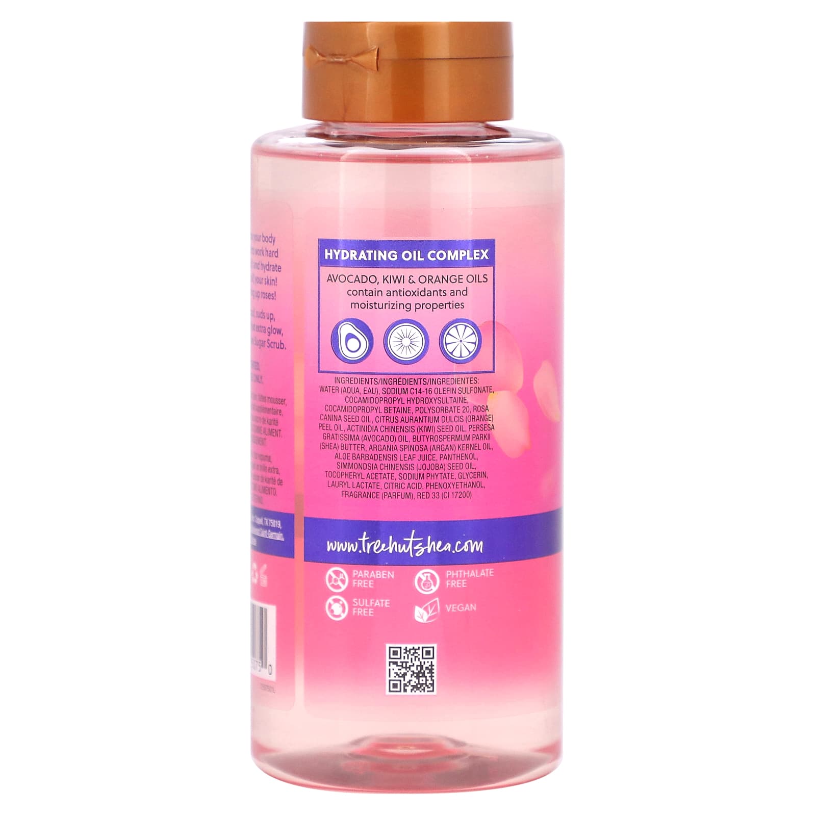 Tree Hut, Foaming Gel Wash, Moroccan Rose, 18 fl oz (532 ml) - Image 2