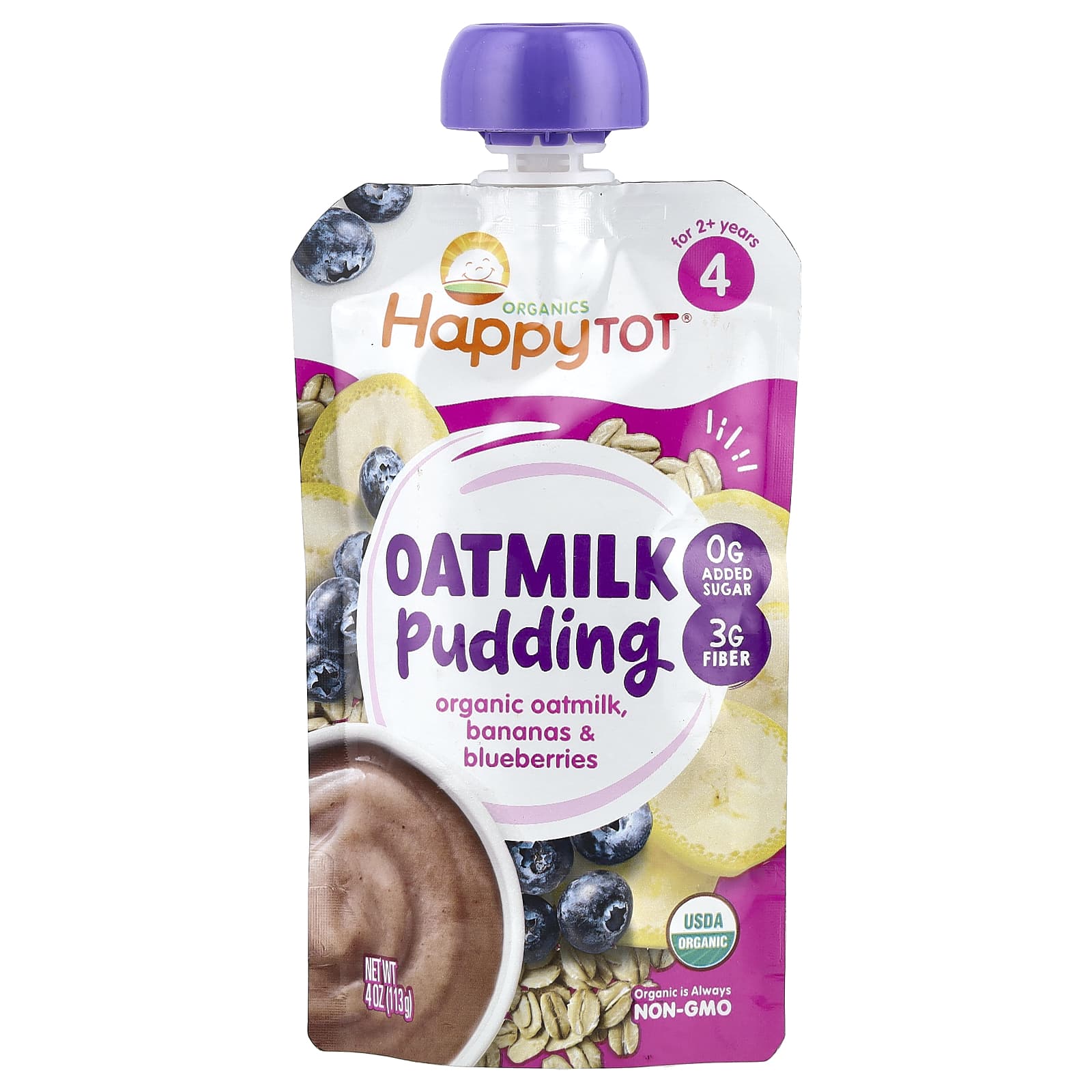 Happy Family Organic Oatmilk Pudding for Toddlers 2+ Years - Image 1