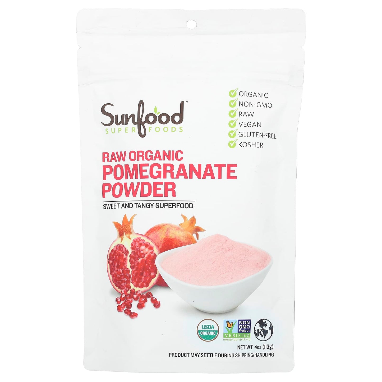 Sunfood, Raw Organic Pomegranate Powder, 4 oz (113 g) - Image 1