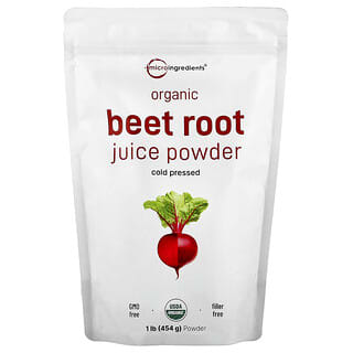 Cold Pressed Organic Beet Root Juice Powder - 1 lb (454g) - Micro Ingredients