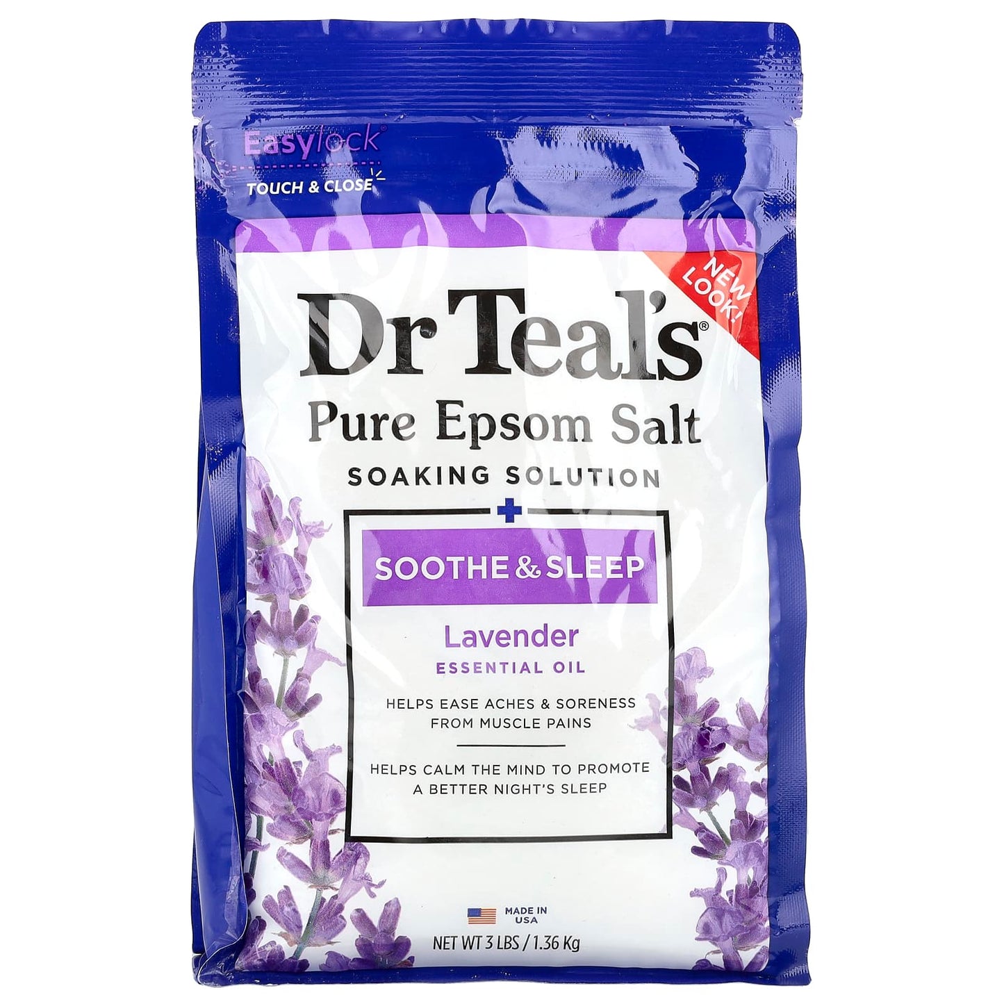 Lavender Epsom Salt Soaking Solution for Relaxation & Sleep - Image 1
