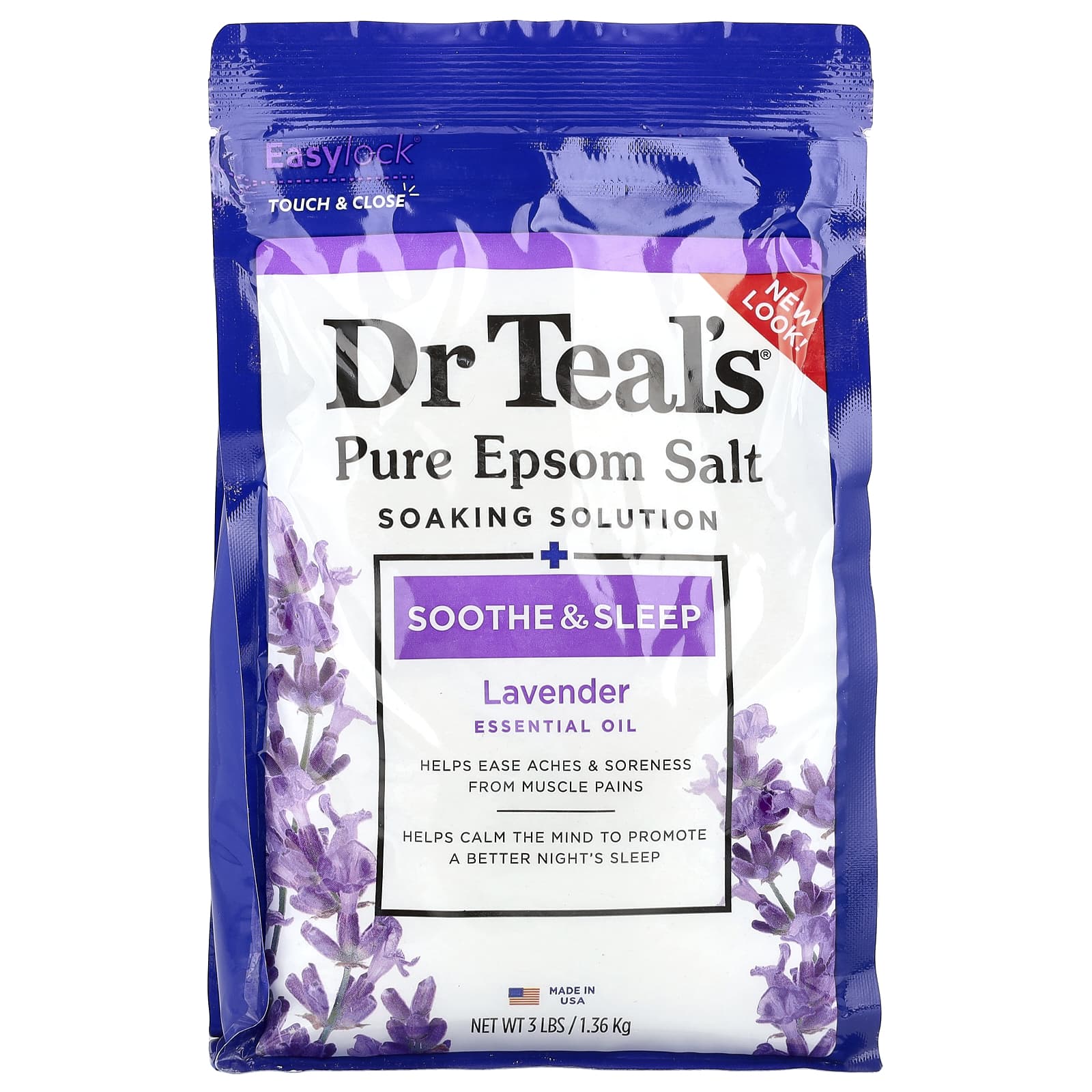 Lavender Epsom Salt Soaking Solution for Relaxation & Sleep - Image 1