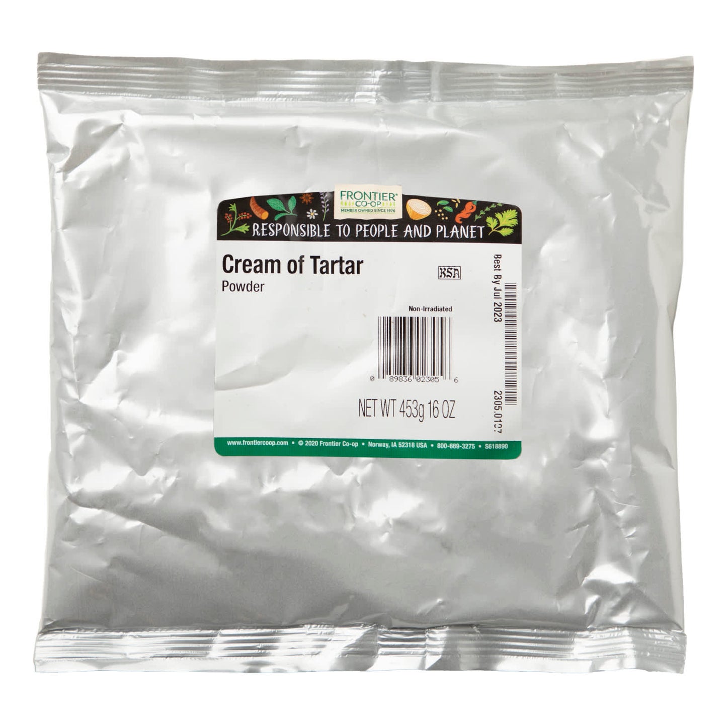 Frontier Co-op Cream of Tartar Powder, 16 oz - Natural Leavening Agent - Image 2