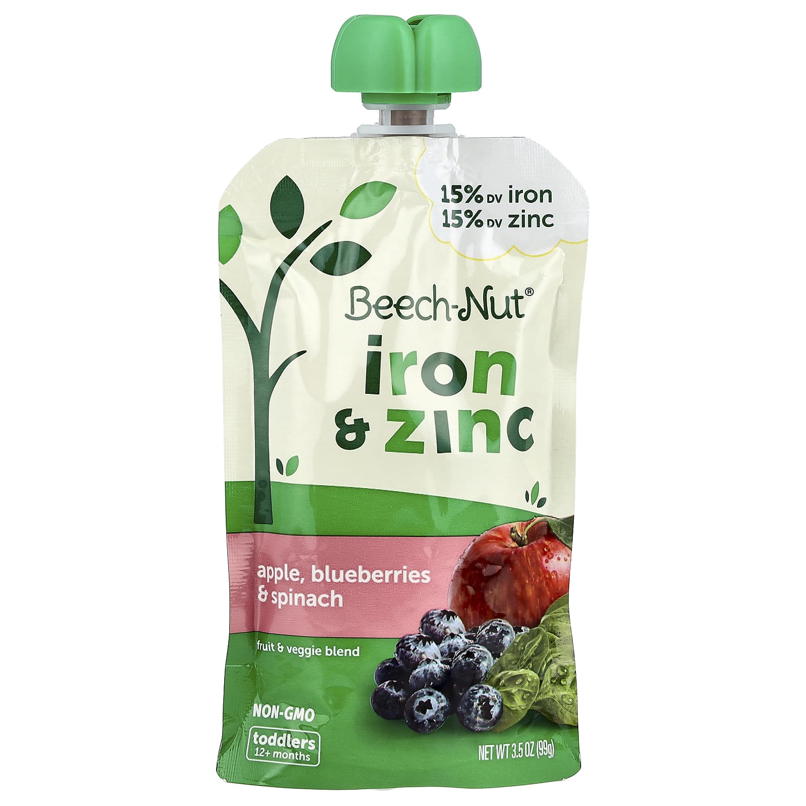 Nutritious Beech-Nut Fruit & Veggie Blend for Babies 12+ Months - Image 1