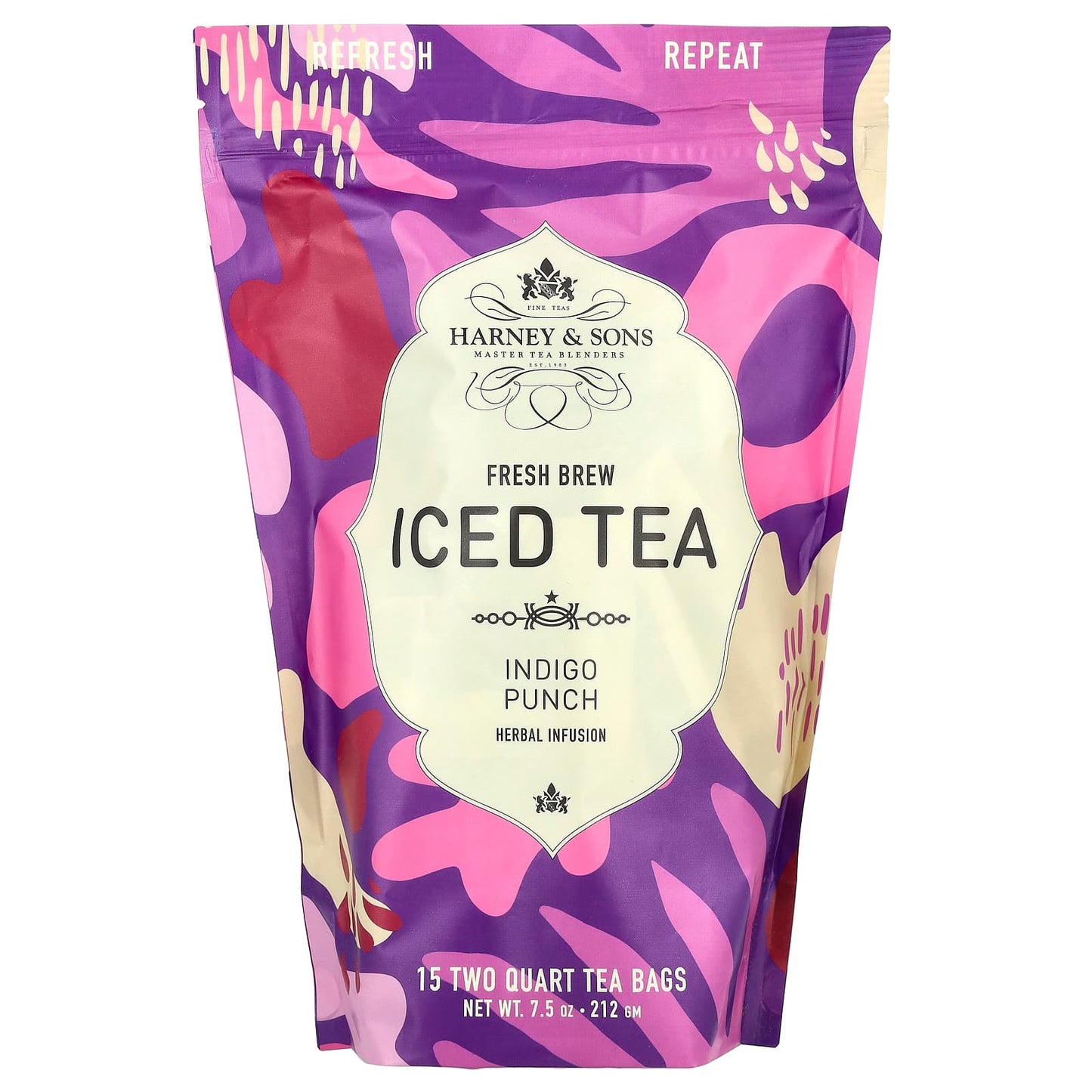 Indigo Punch Caffeine Free Iced Tea - 15 Tea Bags by Harney & Sons - Image 1