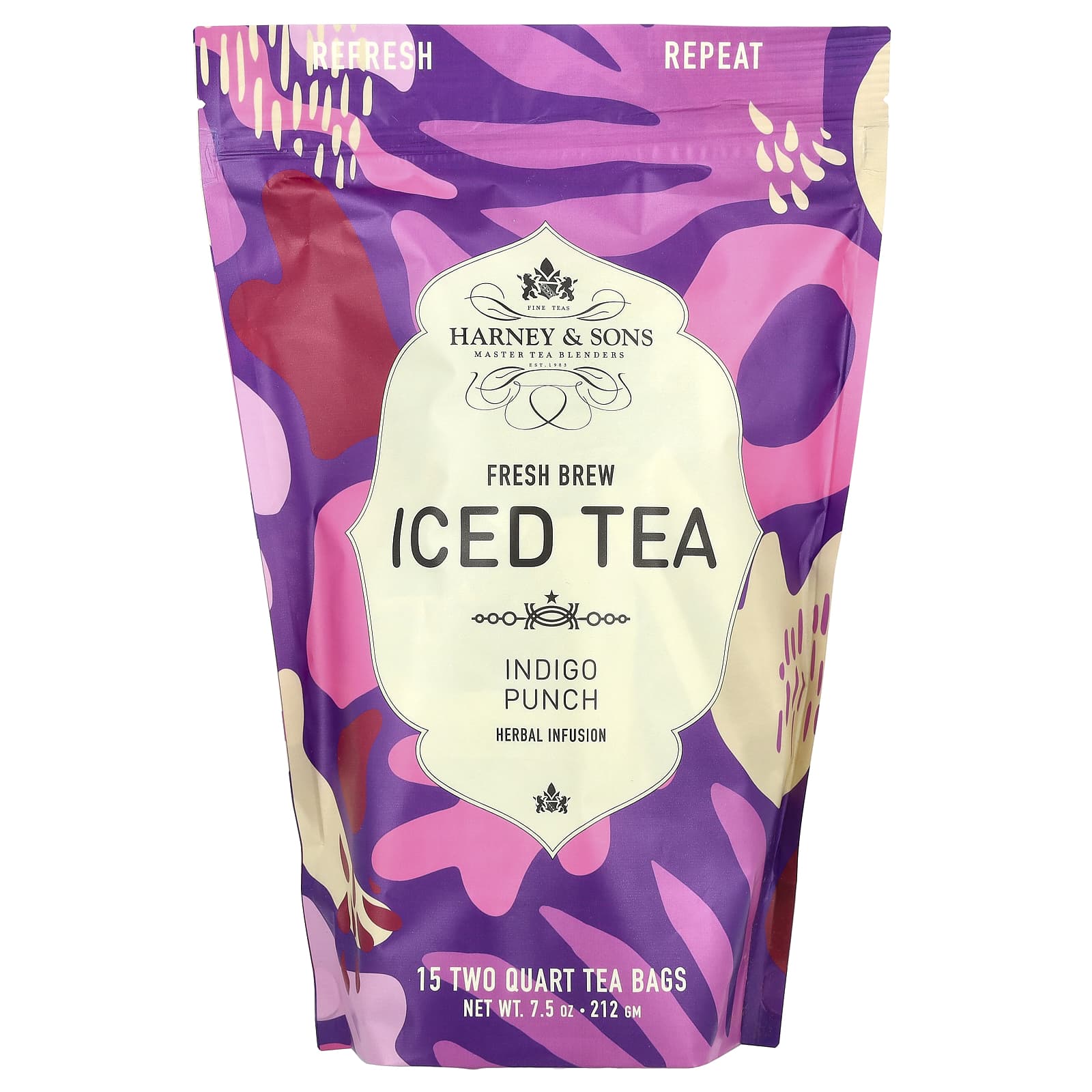 Indigo Punch Caffeine Free Iced Tea - 15 Tea Bags by Harney & Sons - Image 1