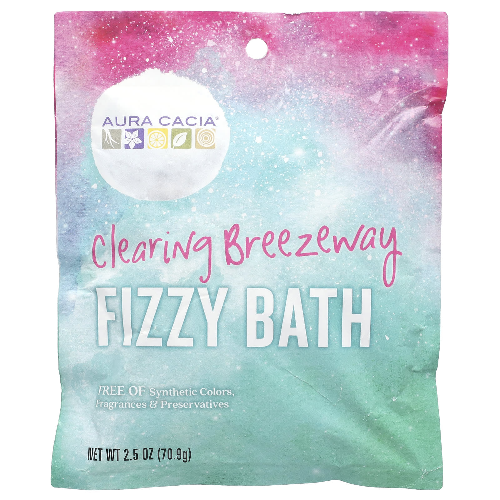 Aura Cacia Fizzy Clearing Bath for Refreshing Skin - Image 1