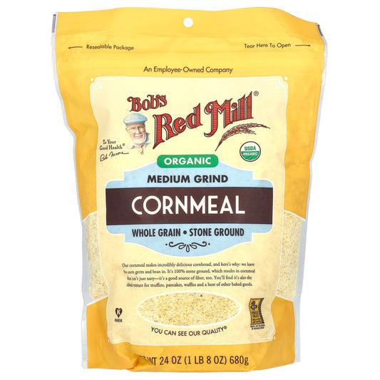 Organic Medium Grind Cornmeal by Bob's Red Mill, USDA Organic - Image 1