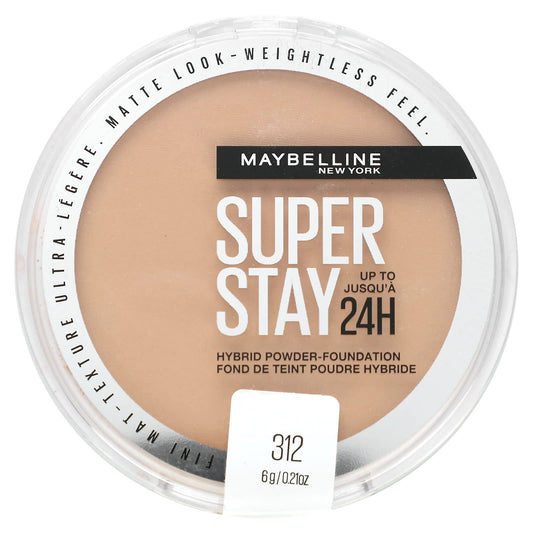 Maybelline, Super Stay, Hybrid Powder-Foundation, 312, 0.21 oz (6 g) - Image 1