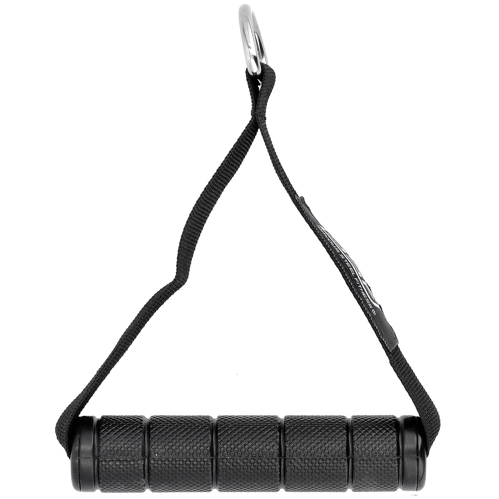 Serious Steel Fitness, Nylon D-Handle, Black, 1 Count