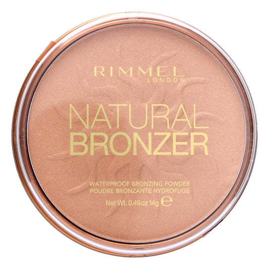 Rimmel London, Natural Bronzer, Waterproof Bronzing Powder, 020 Sunshine, 0.49 oz (14 g) - Image 1