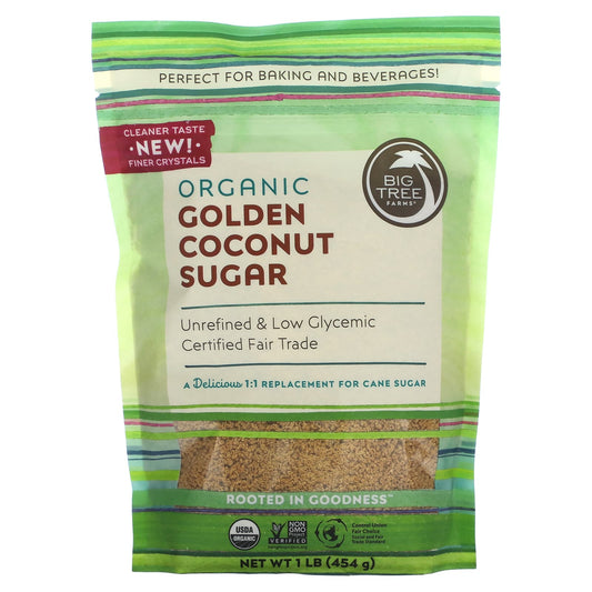 Organic Coconut Sugar, USDA Certified, Vegan, Kosher, 1 lb - Image 1
