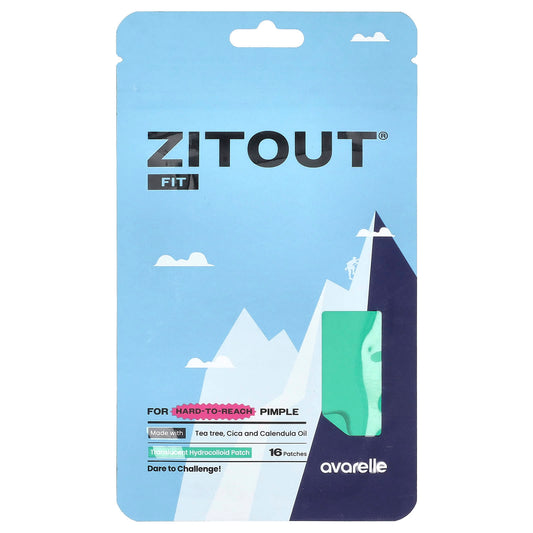 ZitOut Fit Pimple Patches by Avarelle - Translucent Hydrocolloid for Hard-to-Reach Pimples - Image 1