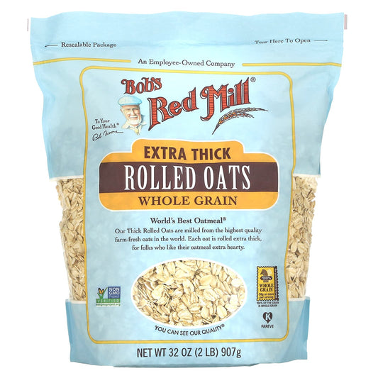 Bob's Red Mill Extra Thick Rolled Oats - 100% Whole Grain Oatmeal - Image 1