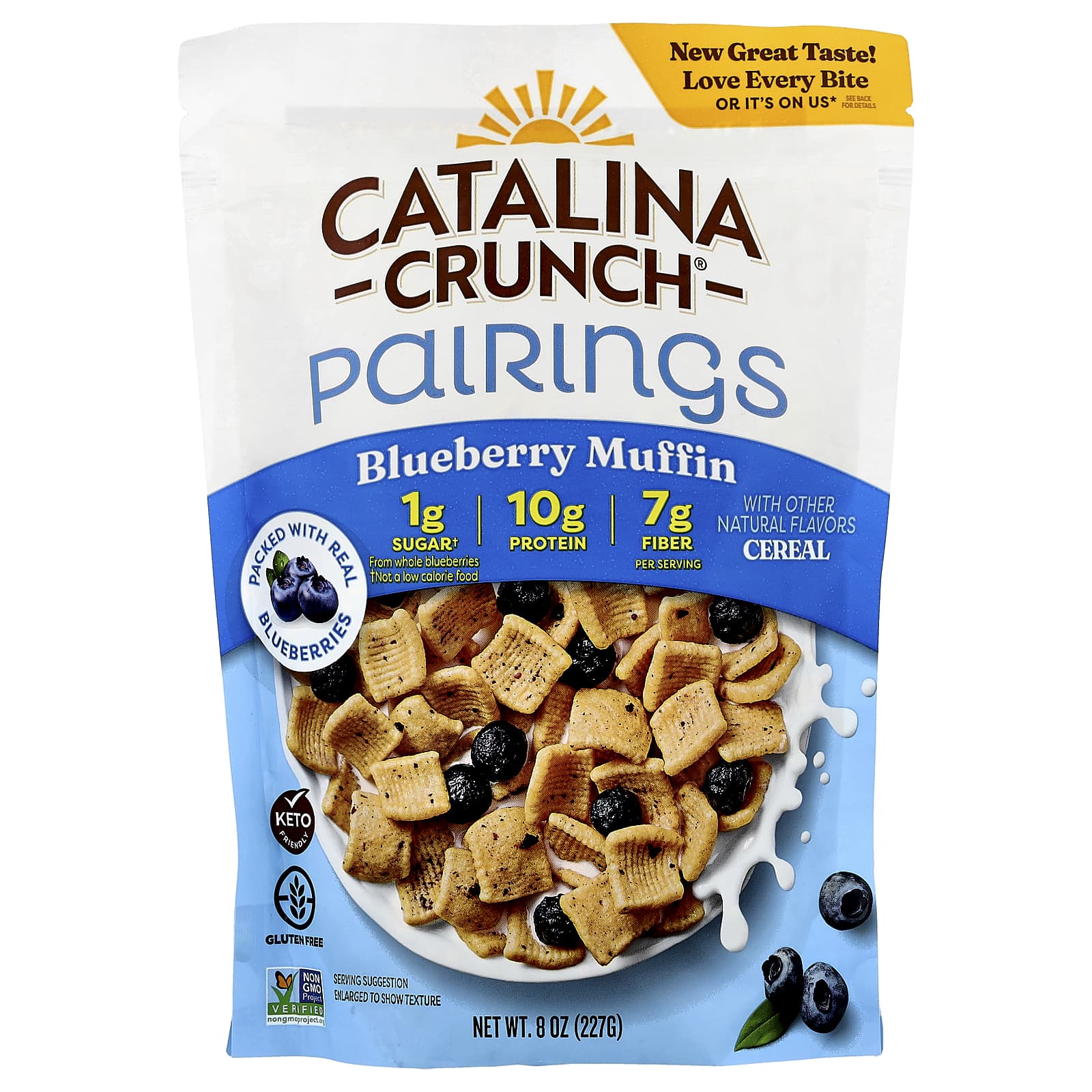 Low-Carb Blueberry Muffin Cereal by Catalina Crunch, 8 oz - Image 1