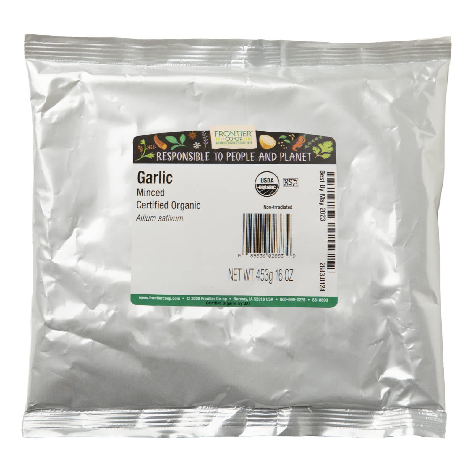 Organic Minced Garlic by Frontier Co-op - 16 oz USDA Certified - Image 2