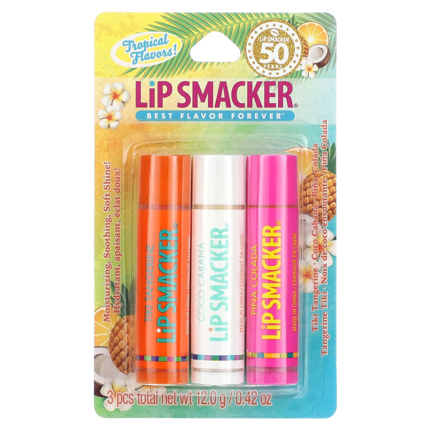 Lip Smacker, Lip Balm, Tropical, 3 Pack, 0.42 oz (12 g) - Image 2