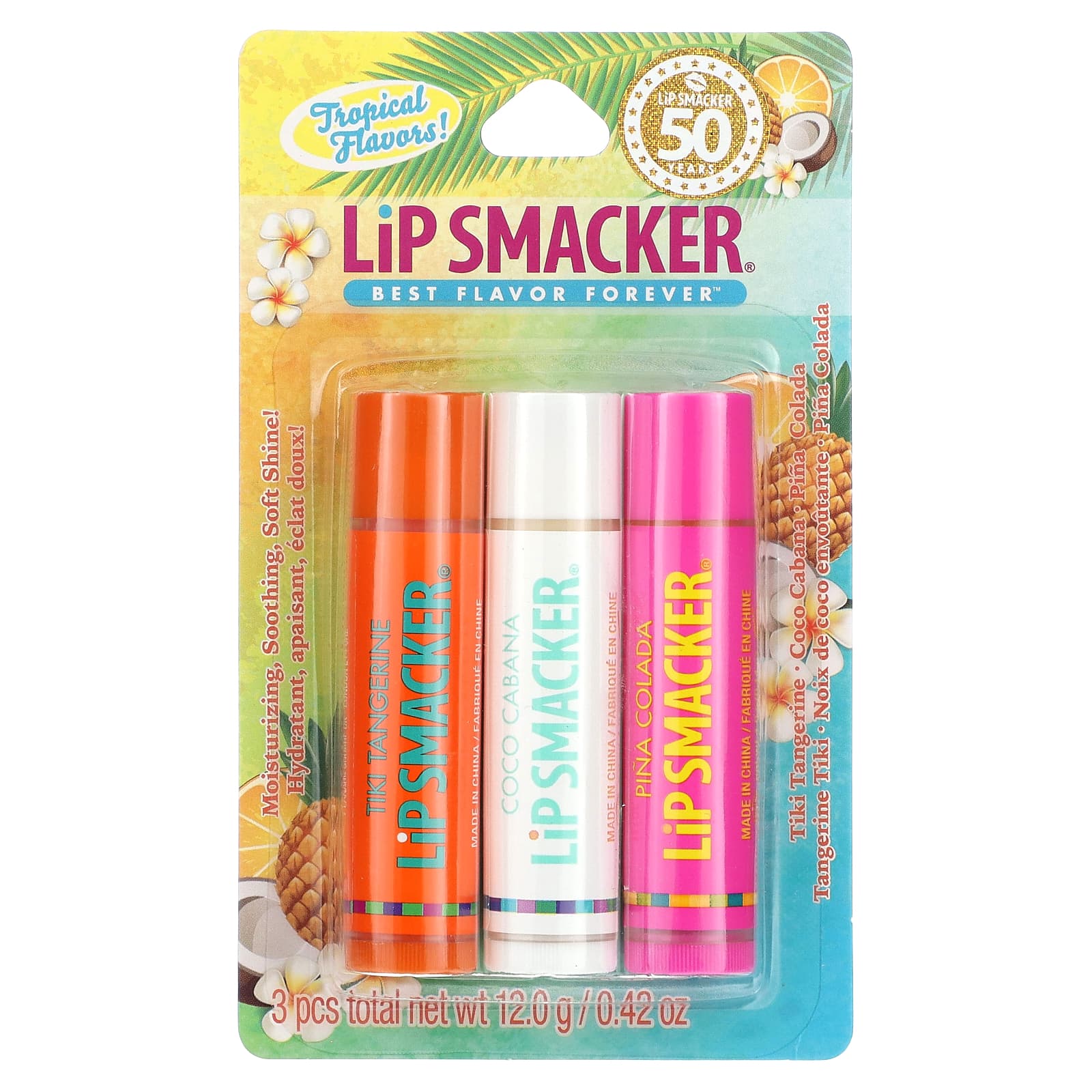 Lip Smacker, Lip Balm, Tropical, 3 Pack, 0.42 oz (12 g) - Image 2