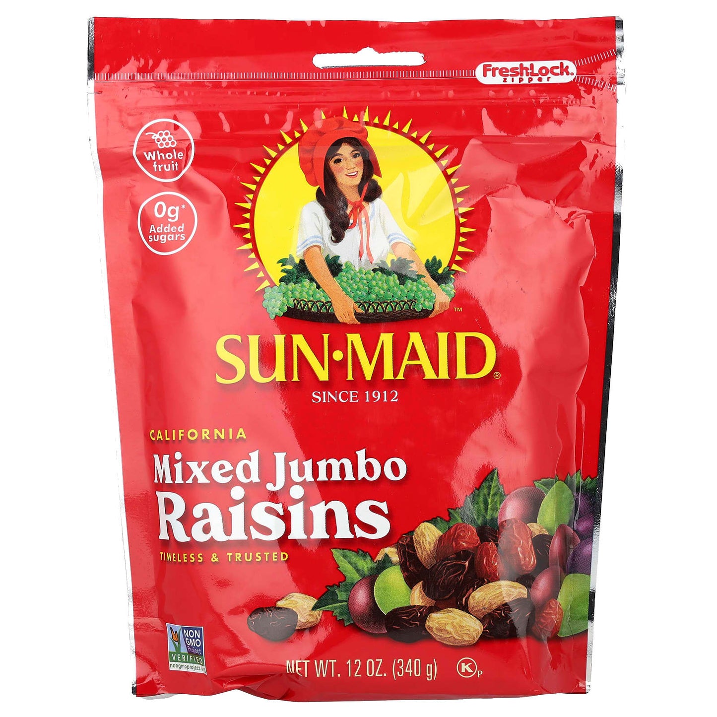 Sun-Maid, California Mixed Jumbo Raisins, 12 oz (340 g) - Image 1