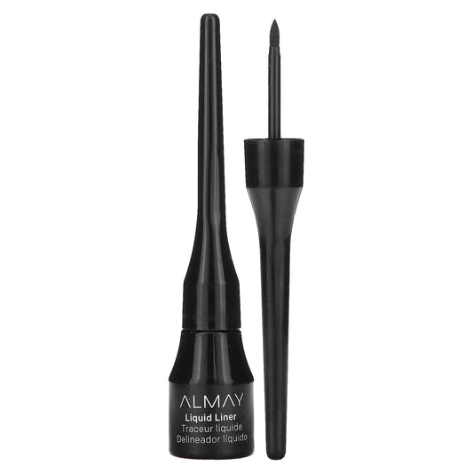 Almay Liquid Eyeliner, Black, 0.1 fl oz, Waterproof & Hypoallergenic - Image 1
