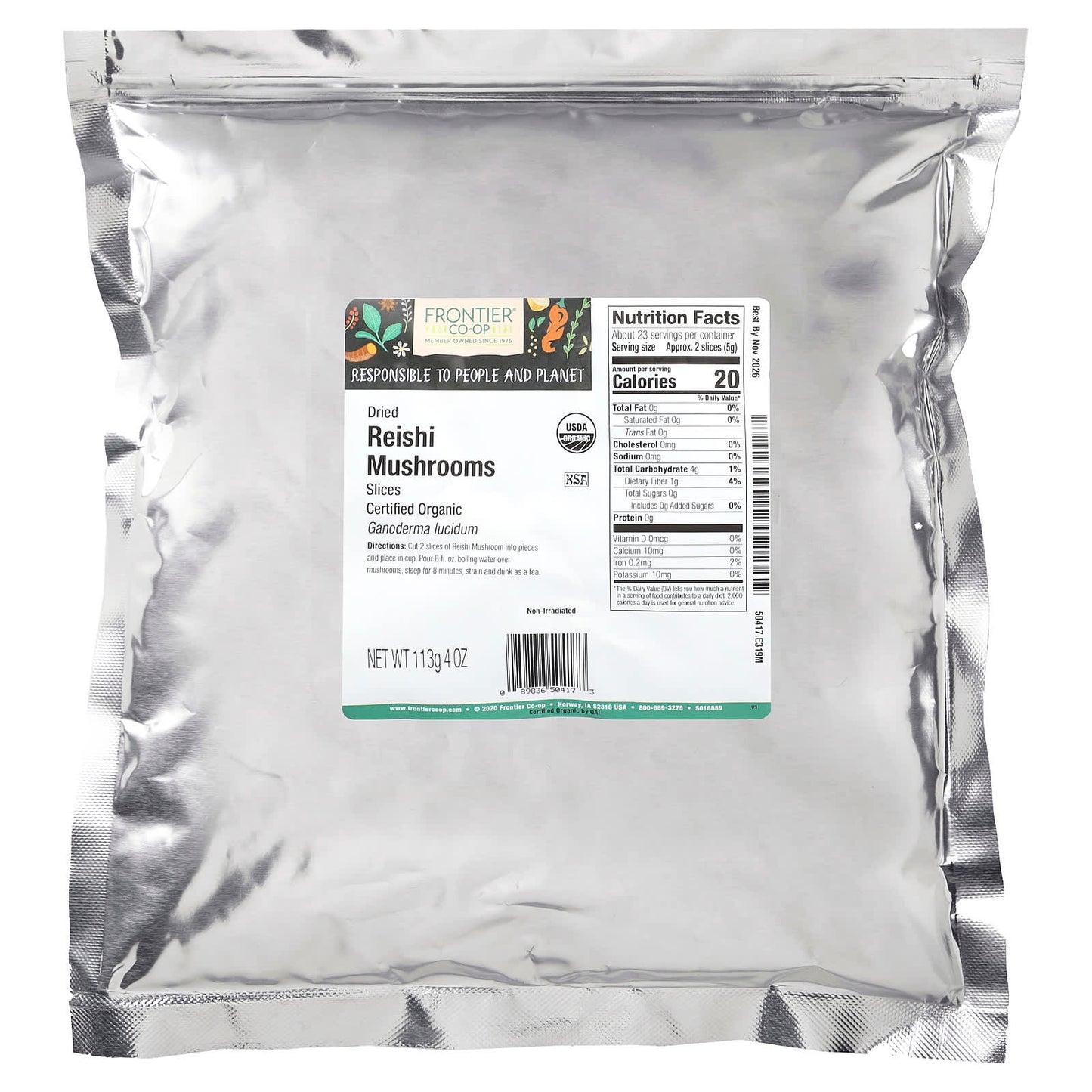 Organic Reishi Mushroom Slices for Immunity & Wellness - 4 oz (113g) - Image 2