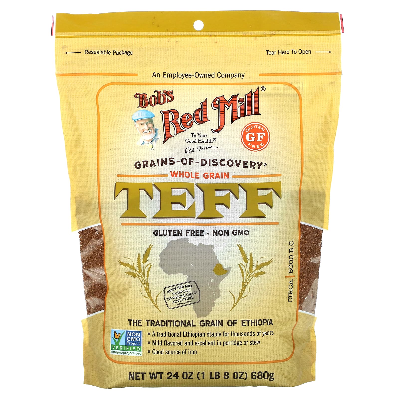 Whole Grain Teff from Bob's Red Mill - Gluten Free & Non GMO - Image 1