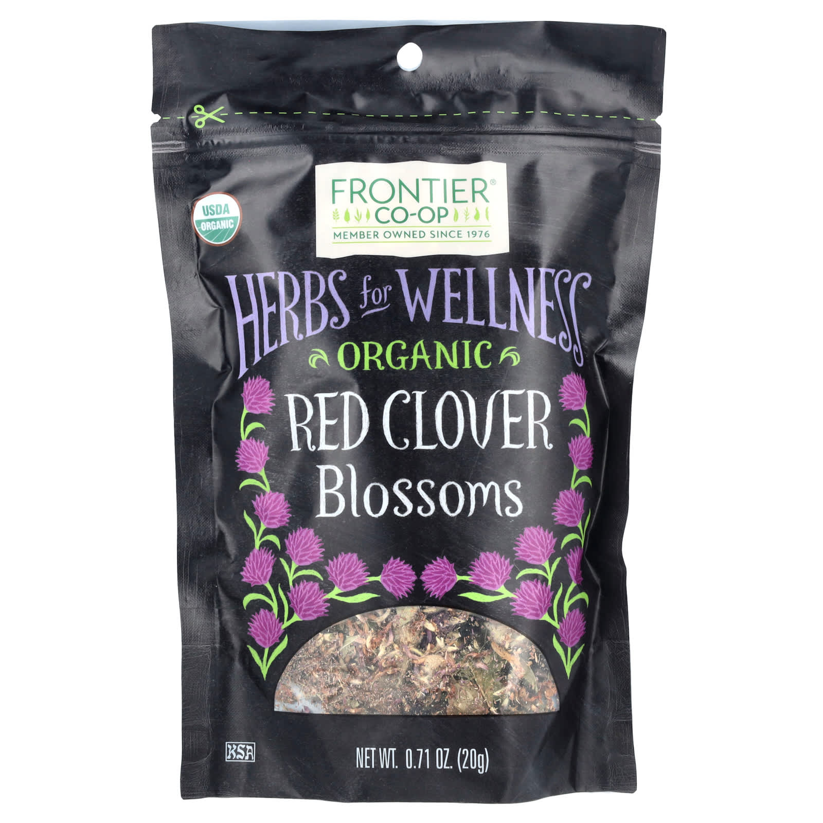 Organic Red Clover Blossoms for Wellness - Frontier Co-op - Image 1