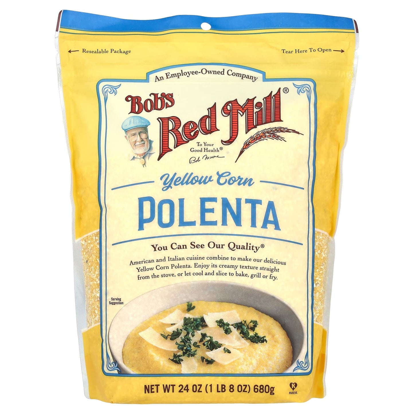 Bob's Red Mill Yellow Corn Polenta, 24 oz - Creamy Texture, Delicious Recipes - Image 1