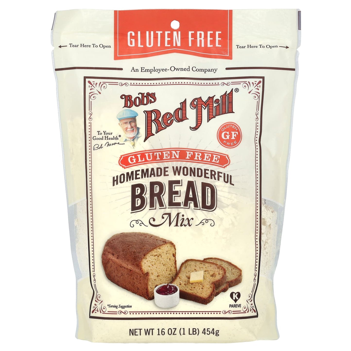 Gluten Free Homemade Wonderful Bread Mix by Bob's Red Mill, 16 oz - Image 1