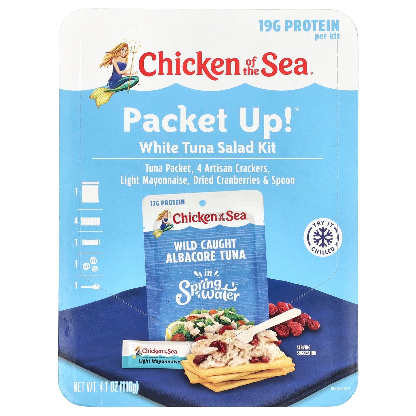 White Tuna Salad Kit by Chicken of the Sea - 4.1 oz (116 g) - Image 1