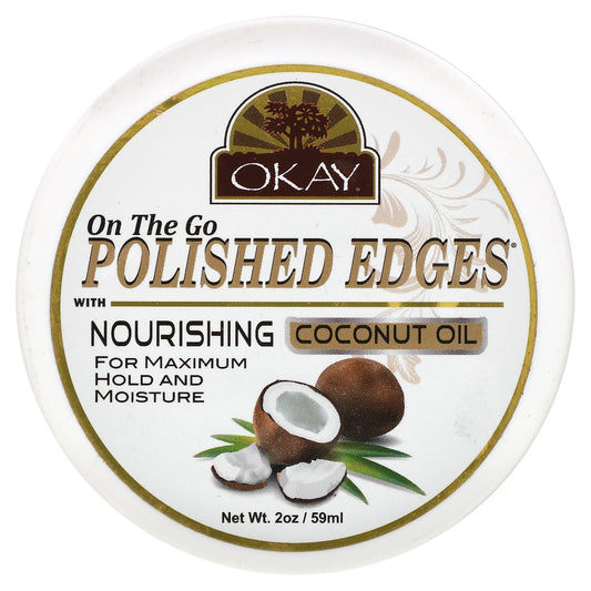 Okay Pure Naturals, On The Go Polished Edges With Nourishing Coconut Oil, 2 oz (59 ml) - Image 1