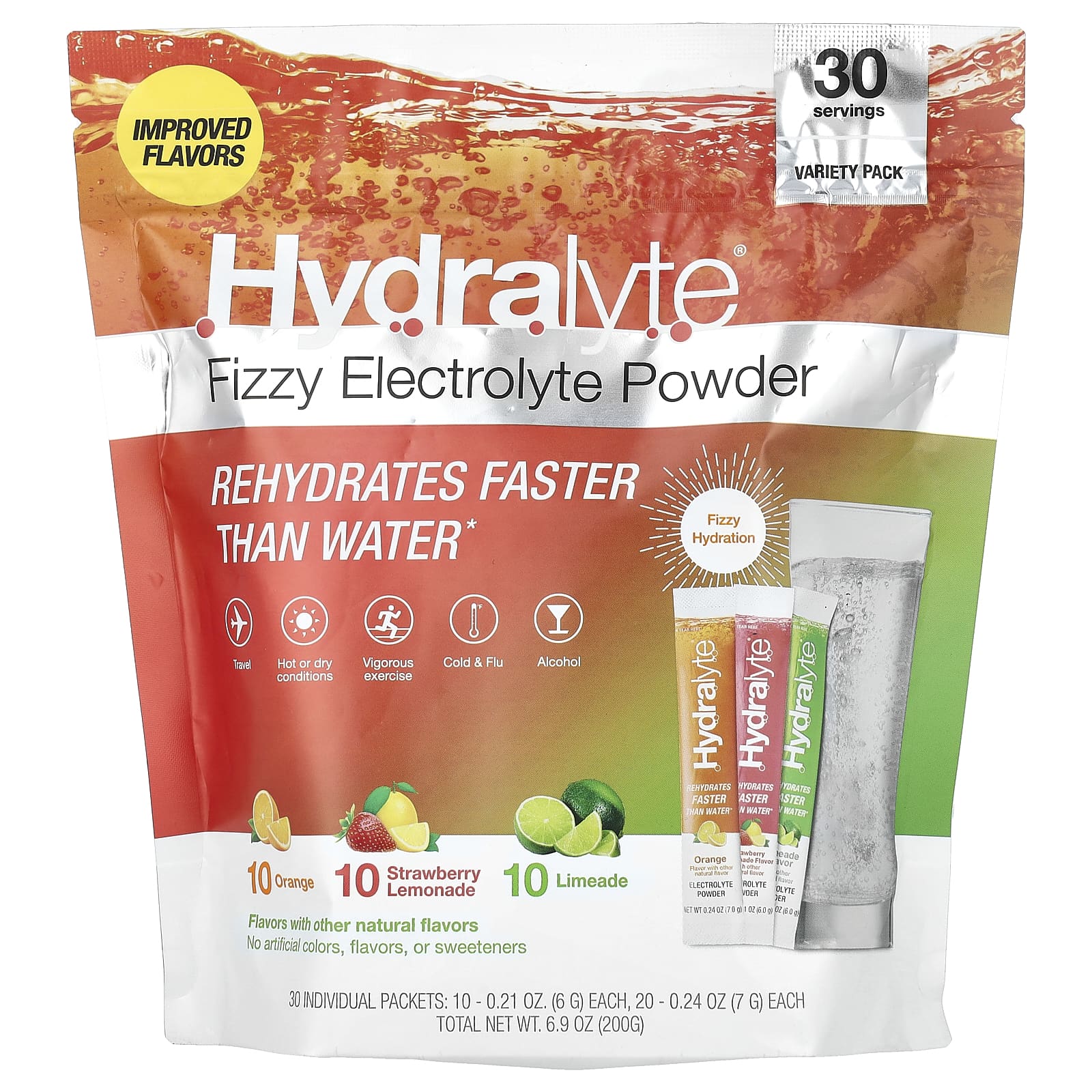 Hydralyte Electrolyte Powder - Rehydrate Faster, Natural Flavors - Image 1