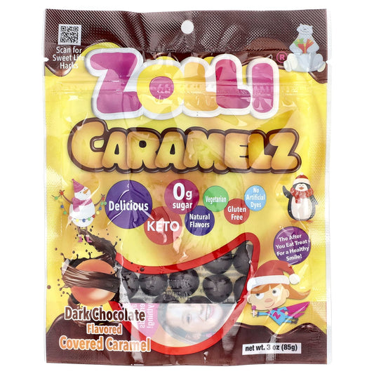 Zollipops, Caramelz, Dark Chocolate, 3 oz (85 g) - Image 1