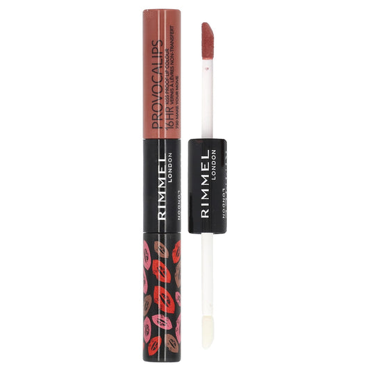 Rimmel London, Provocalips, 16HR Kiss Proof Lip Color, 730 Make Your Move, 0.14 fl oz (4 ml) / 0.1 fl oz (3 ml) - Image 1