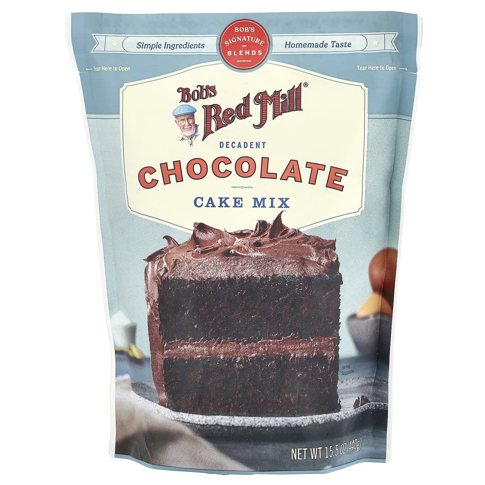 Easy Decadent Chocolate Cake Mix by Bob's Red Mill, 15.5 oz, Non-GMO - Image 1