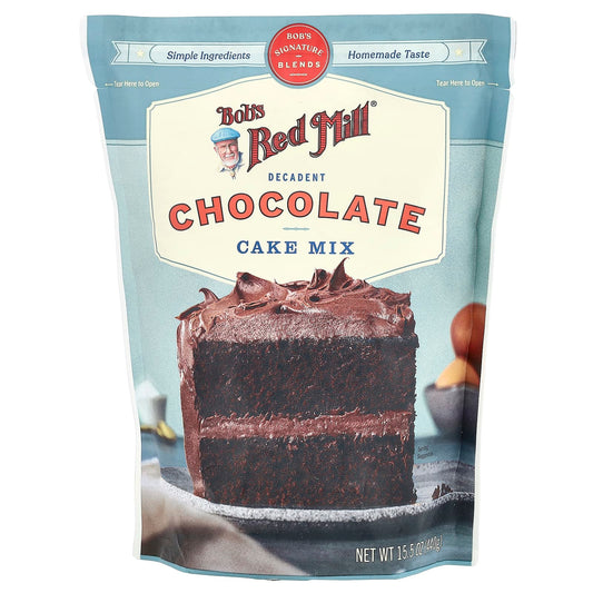 Easy Decadent Chocolate Cake Mix by Bob's Red Mill, 15.5 oz, Non-GMO - Image 1