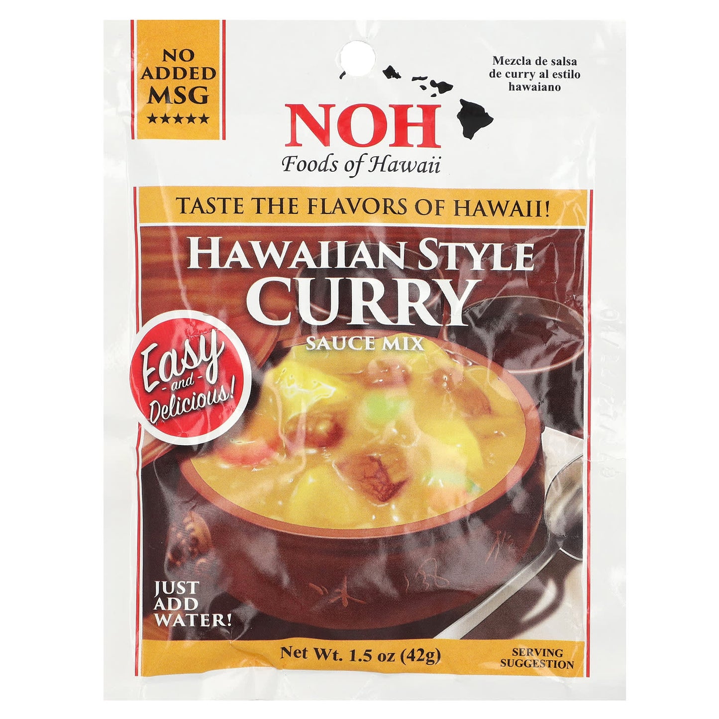 NOH Foods of Hawaii, Hawaiian Style Curry Sauce Mix, 1.5 oz (42 g) - Image 1