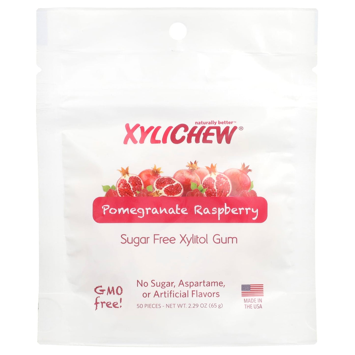 XyliDENT, Xylichew®, Pomegranate Raspberry, 50 Pieces, 2.29 oz (65 g) - Image 1