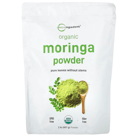 Micro Ingredients, Organic Moringa Powder, 2 lb (907 g) - Image 1
