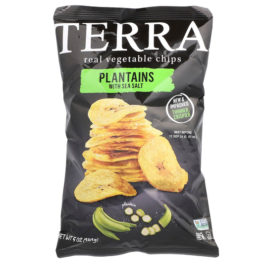 Terra, Real Vegetable Chips, Plantains, Sea Salt, 5 oz (141 g) - Image 1