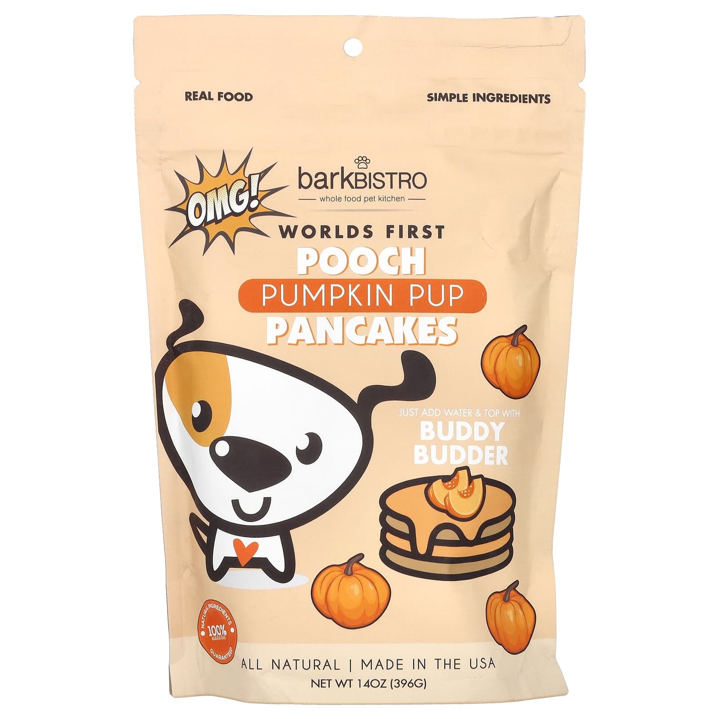 Pumpkin Pup Pancakes by Bark Bistro - Healthy Dog Treats - Image 1