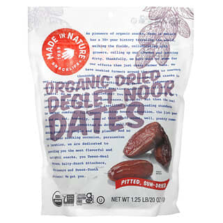 Organic Deglet Noor Dates, Pitted, Sun-Dried, Non-GMO, Gluten-Free