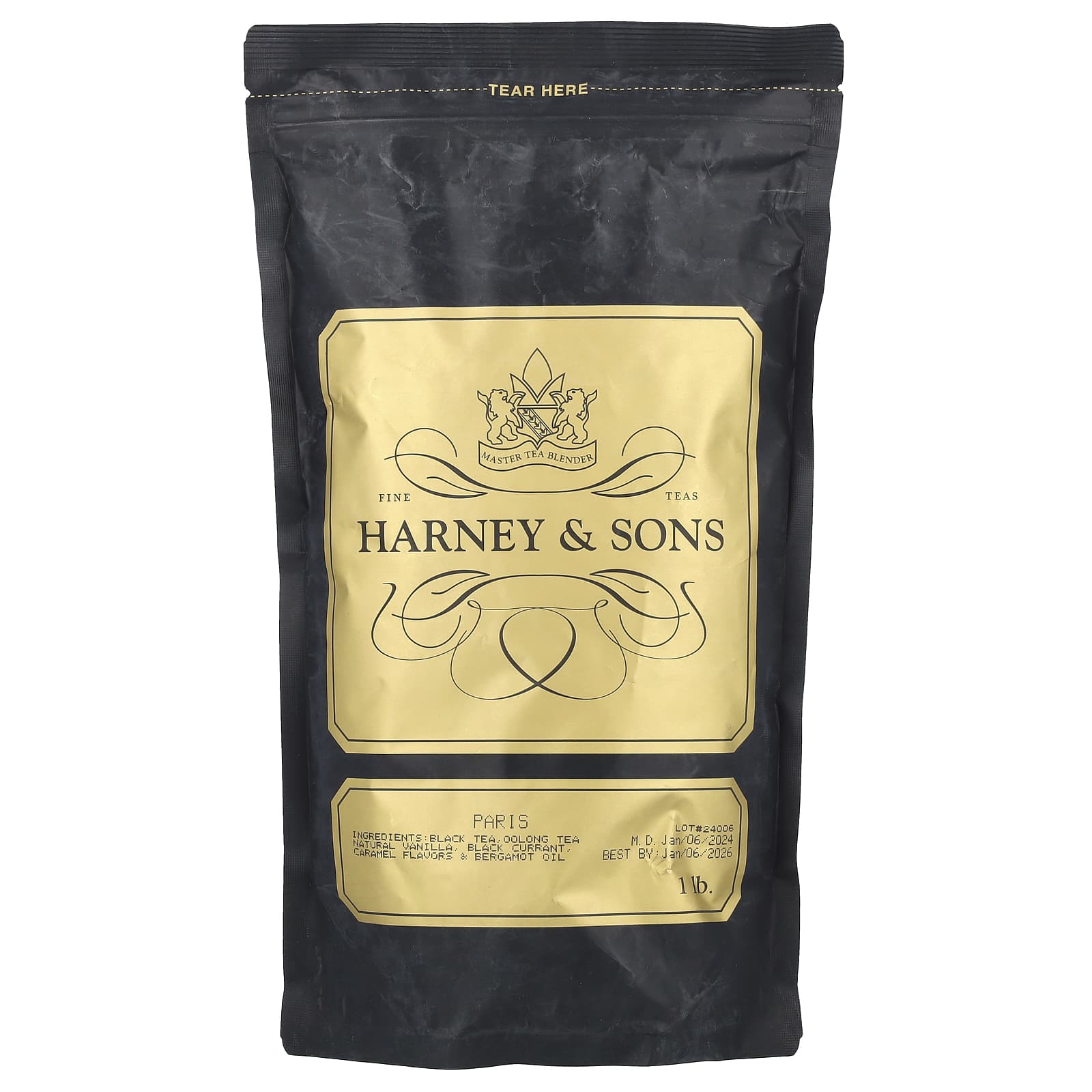 Harney & Sons Fine Black Tea, 1 lb - Paris Tea for Everyday Luxury - Image 1