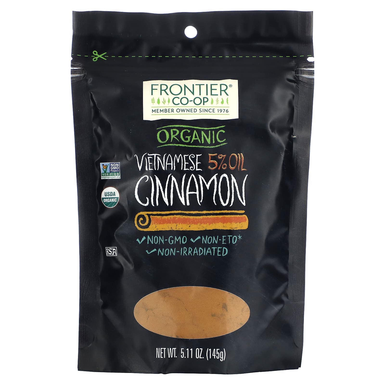 Organic Vietnamese Cinnamon by Frontier Co-op - 5.11 oz, USDA Certified - Image 1